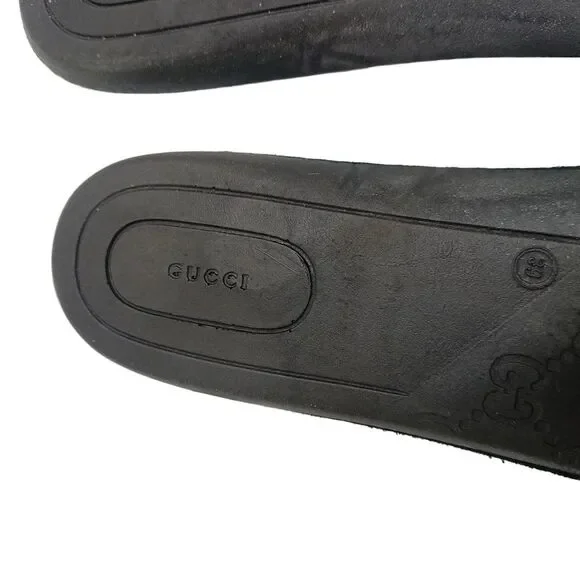Gucci California Studded Low-Top Sneakers in Black Leather